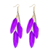 Avita feather earrings in different colors
