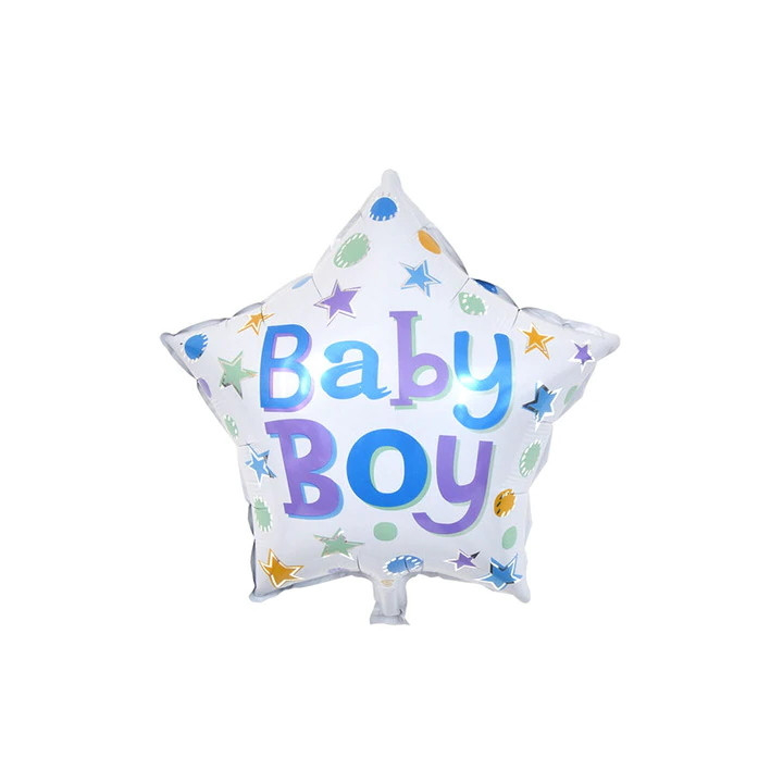 White Birthday Balloon Baby Boy
