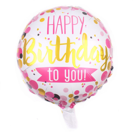 Geburtstagsballon Happy Birthday to you