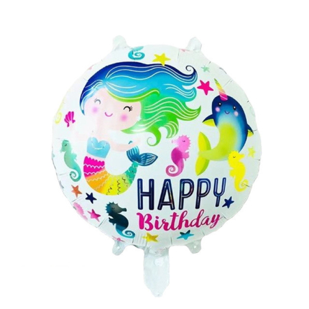 Geburtstagsballon mit Meerjungfrau