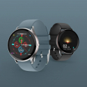 Tracker d'activité intelligent V19 en argent et noir Tracker d'activité intelligent V19 en argent et noir
