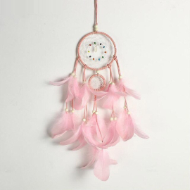Produktbild: Pink dream catcher Gabriella with 2 rings Pink dream catcher Gabriella with 2 rings