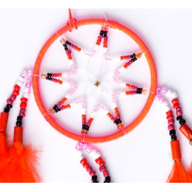 Produktbild: Orange Car Dream Catcher Naranja with Star Pattern Orange Car Dream Catcher Naranja with Star Pattern - 1