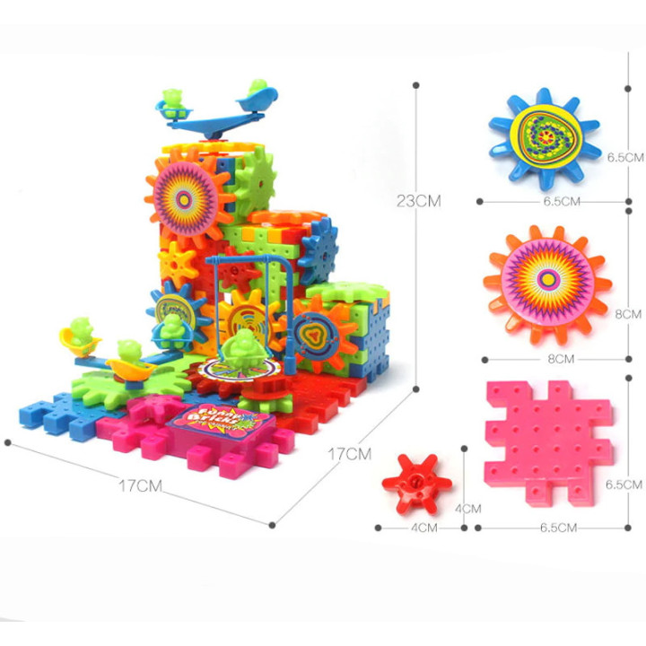 81-Teiligs batteriebetriebenes 3D Puzzle für Kinder
