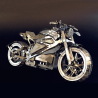 3D model kit Puzzle Motorcycle made of metal