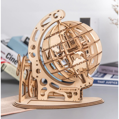 3D Puzzle drehbarer Globus mit 84 Teilen
