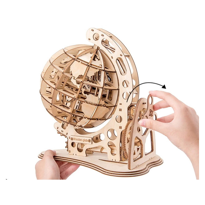 3D Puzzle drehbarer Globus mit 84 Teilen