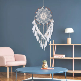 Produktbild: Large dream catcher Priscilla XXL with floral embroidery pattern Large dream catcher Priscilla XXL with floral embroidery pattern