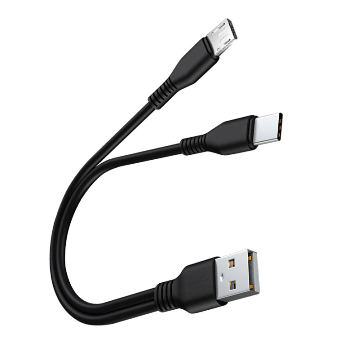 Dual Y USB-Ladekabel mit 2 USB C Anschlüssen