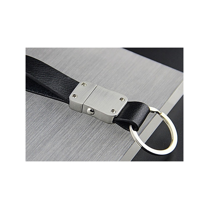 Silberner Gurt-Schlüsselanhänger Key Chain