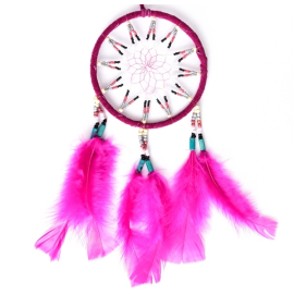 Bordeaux red medium-sized dream catcher Pina - 1