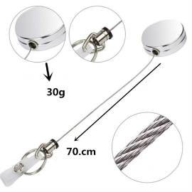 Produktbild: Lot de 2 argentés avec porte-clés yo-yo extensibles Lot de 2 argentés avec porte-clés yo-yo extensibles