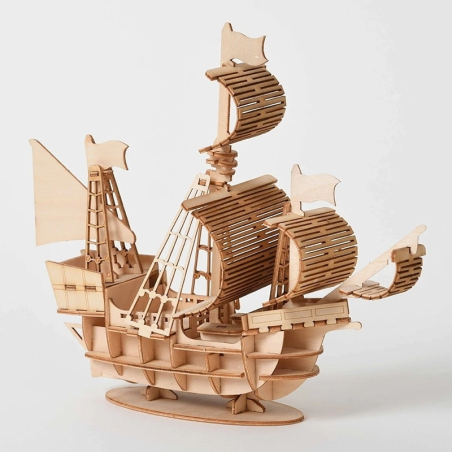 Segelschiff 3D Puzzle aus Holz