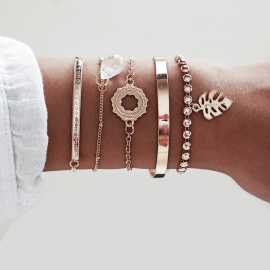 Produktbild: Set of 5 Malia with Boha bracelets and bangles Set of 5 Malia with Boha bracelets and bangles