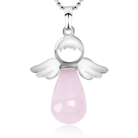 Produktbild: rose quartz guardian angel pendant rose quartz guardian angel pendant