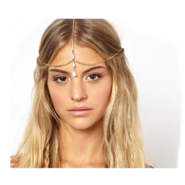 Produktbild: Collier coiffe Siella avec pendentif goutte de mer Collier coiffe Siela avec pendentif goutte de mer