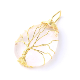Produktbild: Wunderschöner White-Stone Anhänger mit Lebensbaum Wunderschöner White-Stone Anhänger mit Lebensbaum