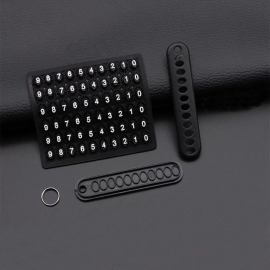 Key chain with license plate or telephone number