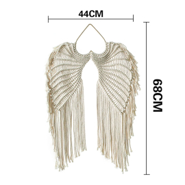 Produktbild: Beautiful macrame angel wings Adora with heart Beautiful macrame angel...