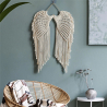 Beautiful macrame angel wings Adora with heart