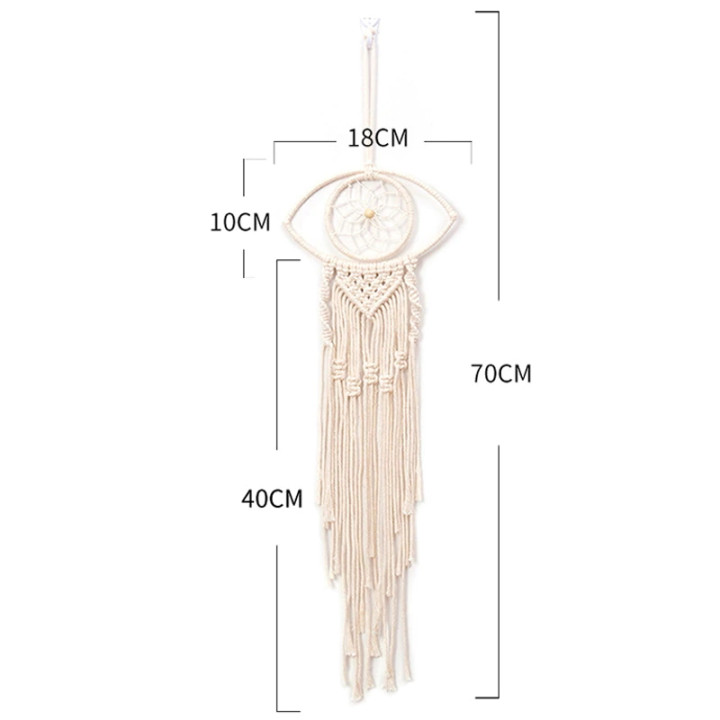 Large beige macrame dream catcher Selina