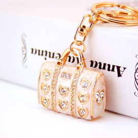 Produktbild: Beautiful white gold handbag as a keychain Beautiful white gold handbag as a keychain