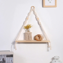Small hand-knotted macrame shelf Nina Small hand-knotted macrame shelf Nina