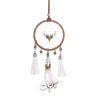 Small brown car dream catcher Rudolfo with deer head