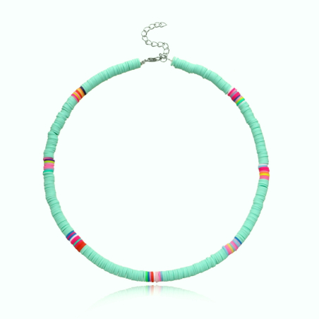 Collier surfeur couleur néon en 4 couleurs