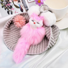 Produktbild: Porte-clés chaton doux avec pompon Porte-clés chaton doux avec pompon
