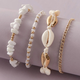 Produktbild: 4er Set mit Boho Beach Fussketten 4er Set mit Boho Beach Fussketten
