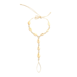 Produktbild: Fusskette Solina mit Muscheln und Perlen Fusskette Solina mit Muscheln und Perlen