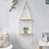 Etagère murale en macramé nouée main Sandy