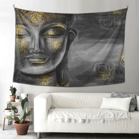 Spirituelles Zen Buddha Wandtuch