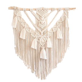 Hand-knotted macrame tapestry Aida