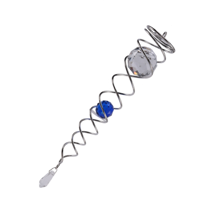 Spirale Suncatcher avec différents cristaux