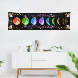 Produktbild: Toile murale avec phases de lune de différentes couleurs Toile murale avec phases de lune de différentes couleurs