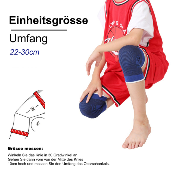 2er Set mit blauen Kinder Knie-Bandagen