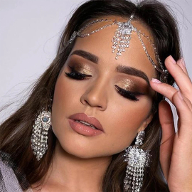 Produktbild: Élégante coiffure Bella avec pendentif en cristal Coiffe Bella élégante avec pendentif en cristal