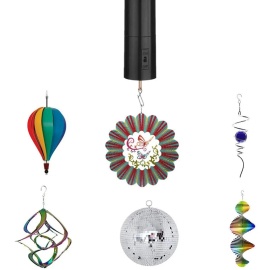 Set of 2 with battery-operated motors for hanging decoration
