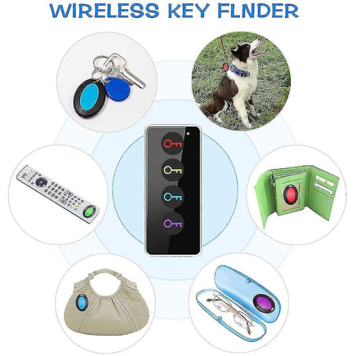 wireless key finder station with 4 receivers