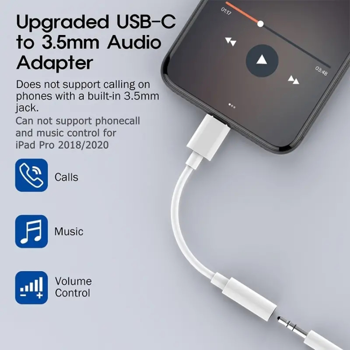 USB C zu 3.5mm AUX Klinke Adapter für Kopfhörer