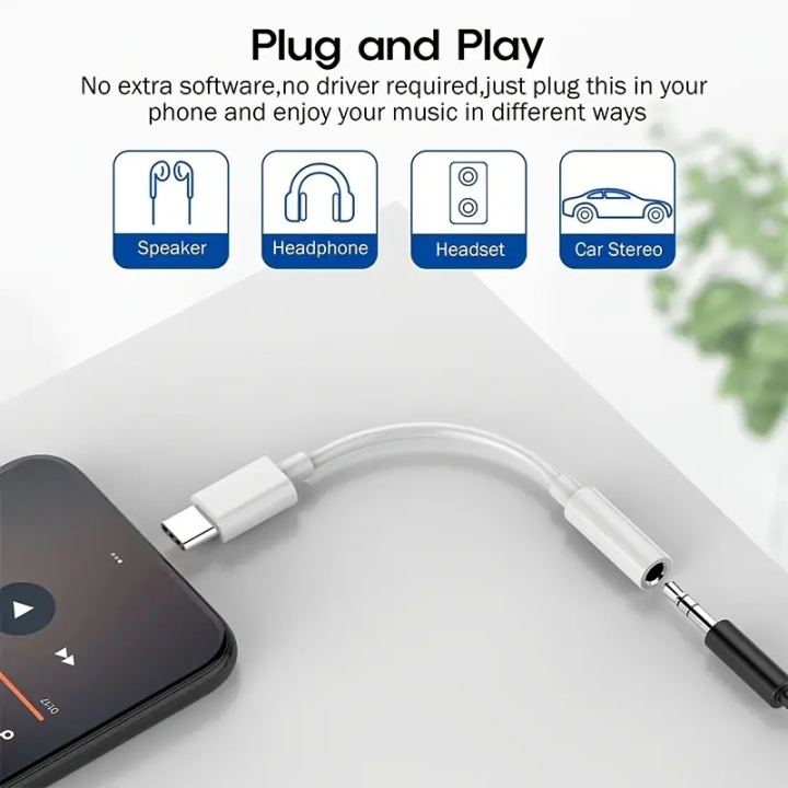 USB C zu 3.5mm AUX Klinke Adapter für Kopfhörer