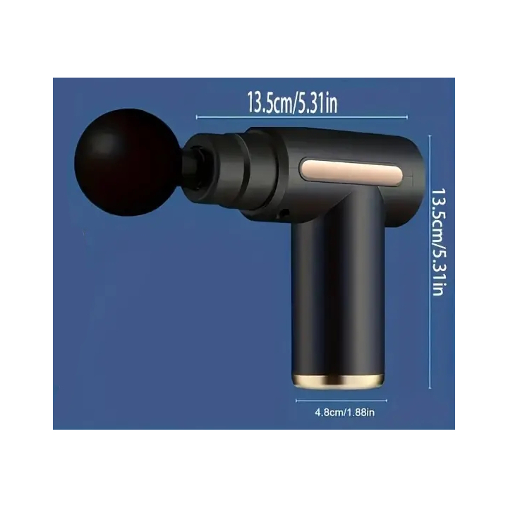 Black massage device with display and 6 modes