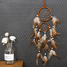 Produktbild: Light brown or black dream catcher Reno with 2 rings Large light brown dream catcher Reno with 3 rings