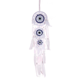 Produktbild: Blue and white dream catcher sticky with 3 rings Blue and white dream...