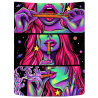 Stylish UV reactive wall cloth with Smoking Women