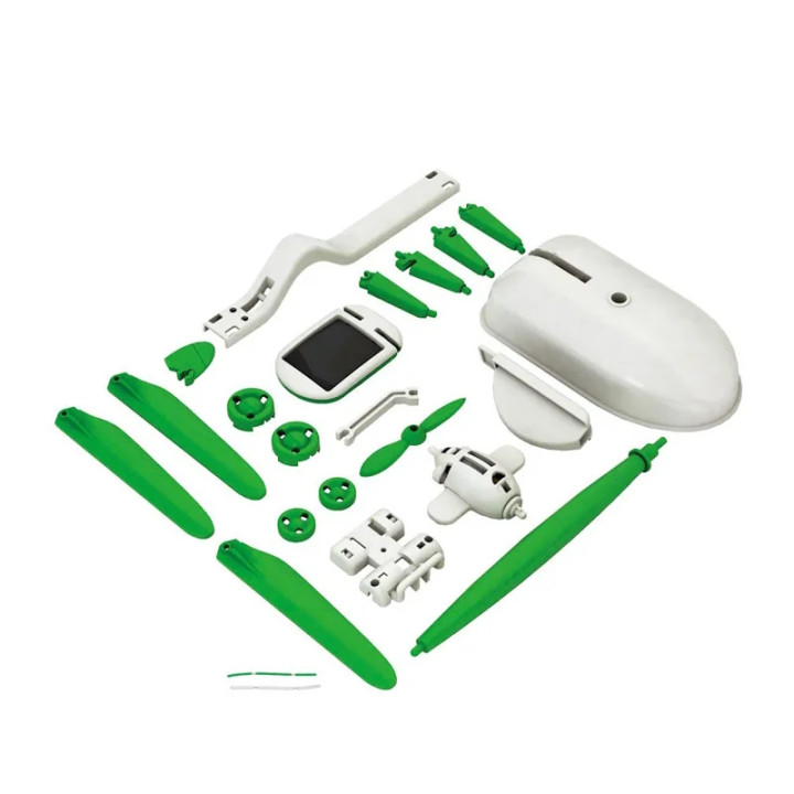 Kit solaire DIY pour enfants 6 en 1 avec moteur et panneau solaire