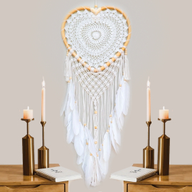 Produktbild: XXL Macrame Heart Dream Catcher Bellezza XXL Macrame Heart Dream...
