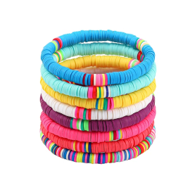 Produktbild: Set of 8 different colored surfer bracelets Set of 8 different colored surfer bracelets